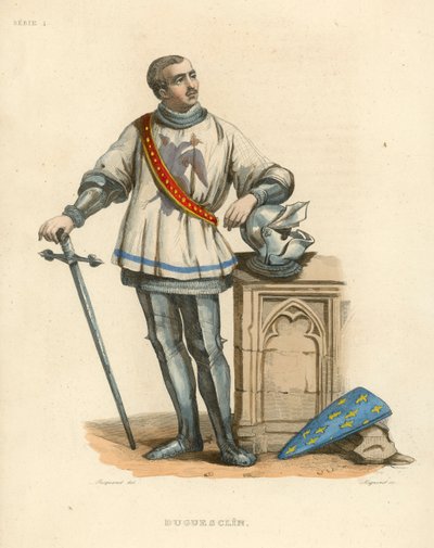 Duguesclin (kolorowy grawerunek) autorstwa French School