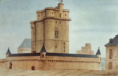 Lochy zamku Vincennes autorstwa French School