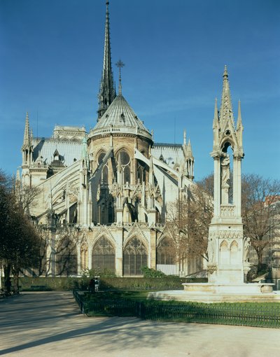 Wschodni koniec Notre Dame, 1163-1345 autorstwa French School