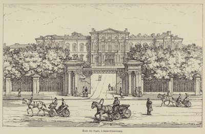 Szkoła stron, Petersburg (rycina) autorstwa French School