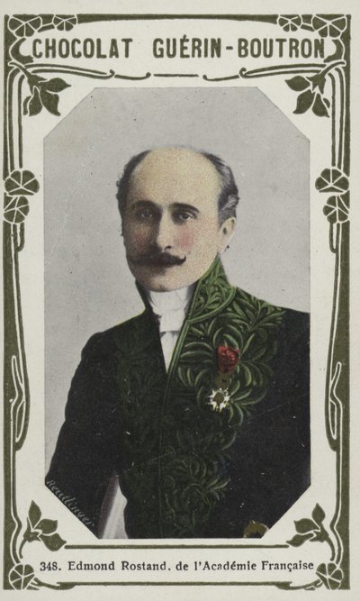 Edmond Rostand z Akademii Francuskiej (kolorowe zdjęcie) autorstwa French School