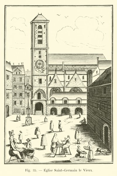 Kościół Saint-Germain Starego autorstwa French School