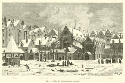 Kościół Świętych-Niewinnych, ok. 1550 autorstwa French School
