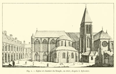 Kościół i dom kościelny Świątyni, w 1650 r.; po I Sylwestrze autorstwa French School