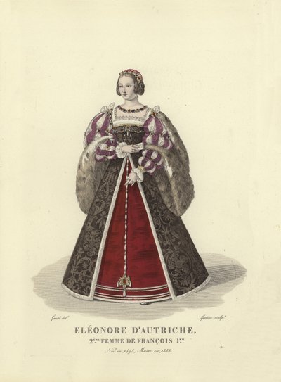 Eleonora Austriacka, druga żona króla Francji Franciszka I autorstwa French School