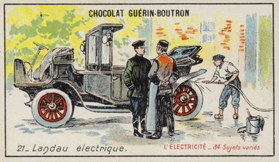 Elektryczny Landau (chromolitho) autorstwa French School