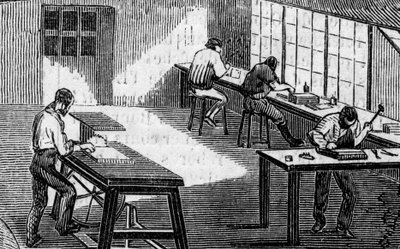 Warsztaty elektrotypowania autorstwa French School