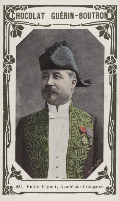 Emile Faguet, Academie-Francaise (kolorowe zdjęcie) autorstwa French School