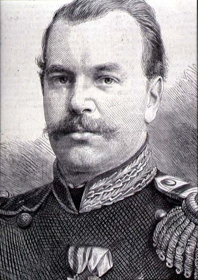 Rusijos imperatorius Aleksandras III (1845-94) (foto)polis autorstwa French School