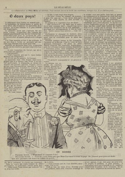 Wieczorem. Ilustracja do Le Pele-Mele autorstwa French School