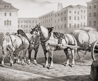 Angielskie konie hodowlane, 1823 autorstwa French School
