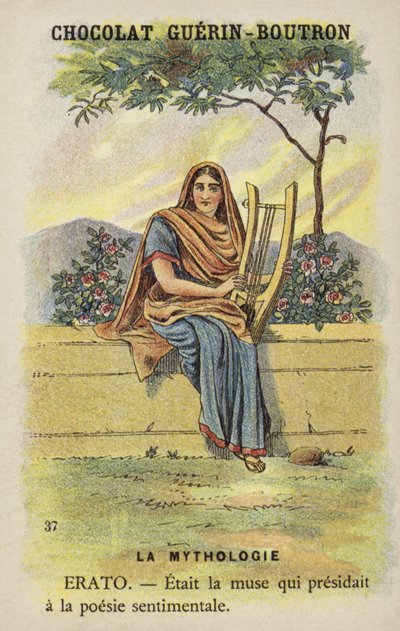 Erato, muza poezji lirycznej autorstwa French School