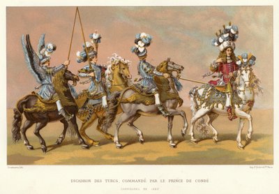 Eskadra Turków, dowództwo księcia de Conde (chromolitho) autorstwa French School