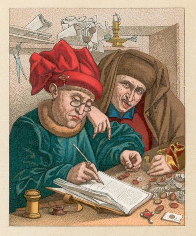 Kostium średniowiecza europa autorstwa French School