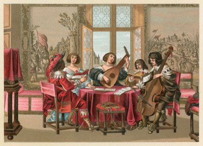 Europa XVII wiek kostium autorstwa French School
