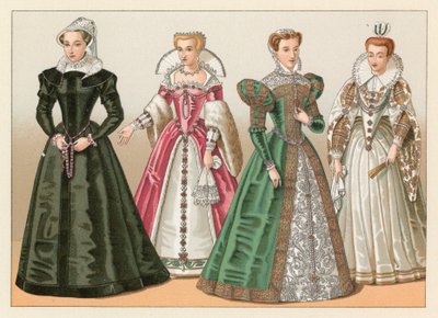 Kostium Europa XVI wiek autorstwa French School
