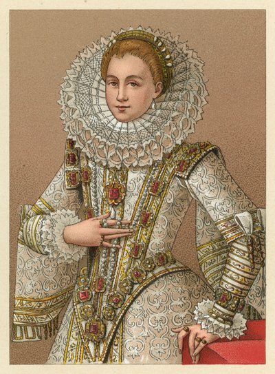 Kostium Europa XVI wiek autorstwa French School