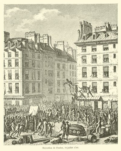 Egzekucja Foulona, ​​22 lipca 1789 autorstwa French School