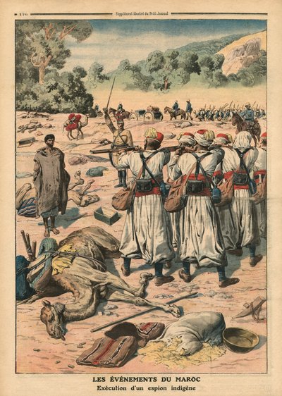 Мароккогийн тагнуулчийг цаазлах ажиллагаа, "Le Petit Journal"-ын зураг, нэмэлт зураг, 1911 оны 5-р сарын 28 autorstwa French School
