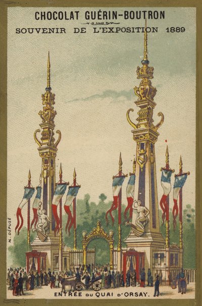 Wystawa 1889 - Czekolada Pamiątka autorstwa French School