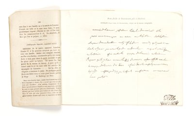 Wyciąg z listu Bonapartego, z „Portefeuille de Buonaparte pris à Charleroi le 18 juin 1815” (pióro i atrament na papierze) autorstwa French School