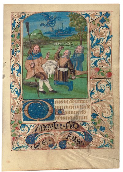 F. 37 Zwiastowanie pasterzom, ok. 1480 autorstwa French School