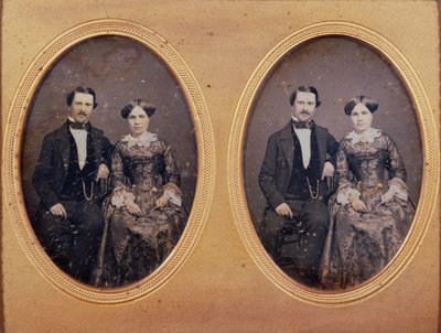 Grupa rodzinna, ok. 1840 (dagerotyp) autorstwa French School