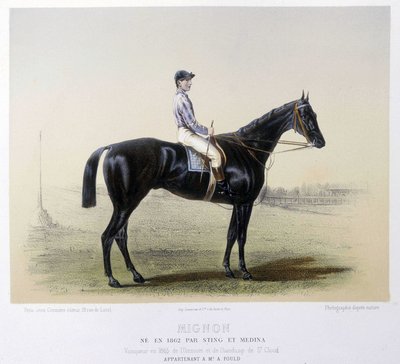 Słynny koń wyścigowy – w „Centaurze” 1866 autorstwa French School