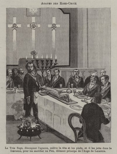 Święto Różanego Krzyża (grafika) autorstwa French School
