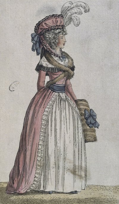 Kostium damski (kolor grawerowany) autorstwa French School