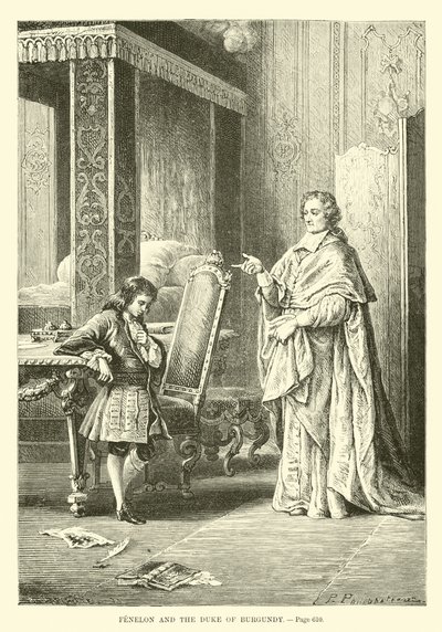 Fenelon i książę Burgundii autorstwa French School