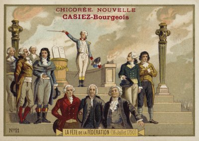 Fete de la Federation, Rewolucja Francuska, 14 lipca 1790 r autorstwa French School