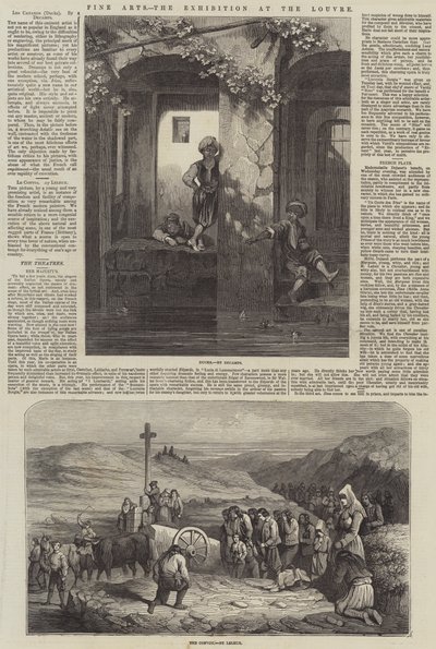 Sztuki piękne, wystawa w Luwrze (grafika) autorstwa French School