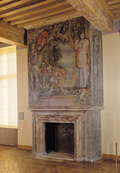 Kominek w Komnacie Króla autorstwa French School