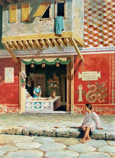 Sklep spożywczy, Pompeje autorstwa French School