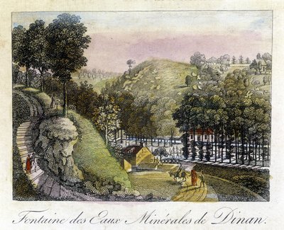 Fontanna wód mineralnych Dinan autorstwa French School