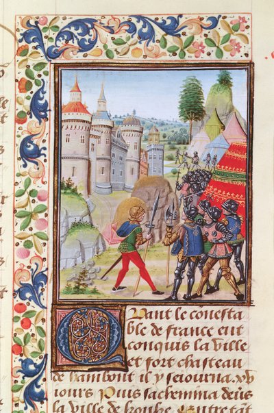 Fr 2643 f.410 Oblężenie Brześcia w 1373, z Kroniki Froissarts autorstwa French School