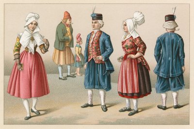 Kostium Francja XIX wiek autorstwa French School