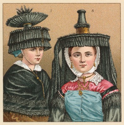 Kostium Francja XIX wiek autorstwa French School