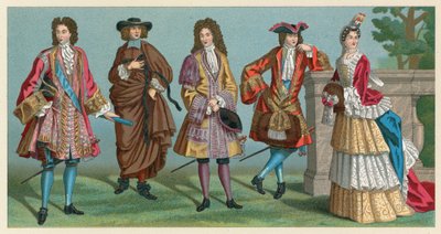 Kostium Francja XVII-XVIII wiek autorstwa French School