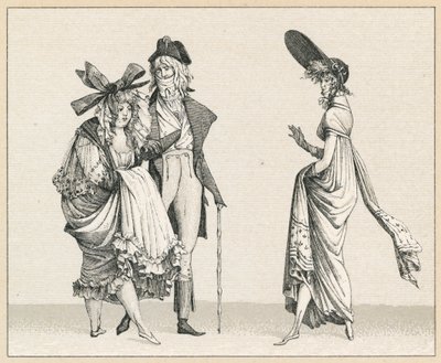Франц XVIII зууны хувцасны поли autorstwa French School