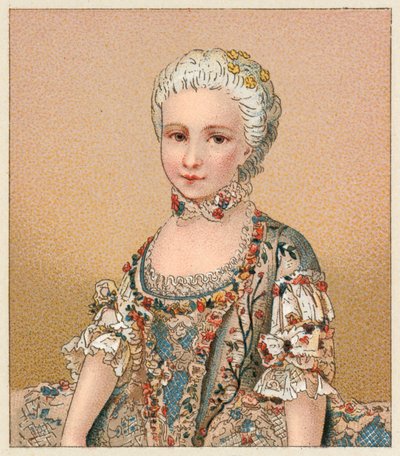 Francja XVIII wiek kostium autorstwa French School