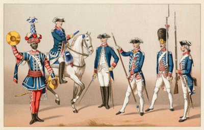 Francja XVIII wiek kostium autorstwa French School