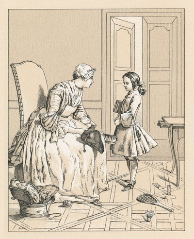 Francja XVIII wiek kostium autorstwa French School