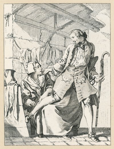 Francja XVIII wiek kostium autorstwa French School