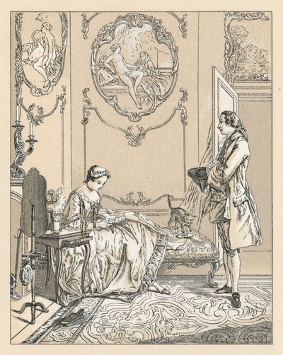 Francja XVIII wiek kostium autorstwa French School