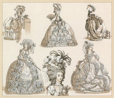Francja XVIII wiek kostium autorstwa French School