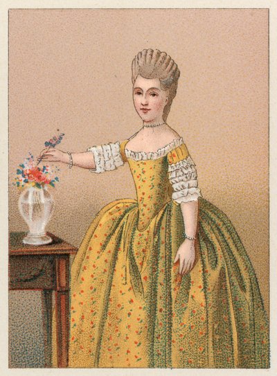 Francja XVIII wiek kostium autorstwa French School