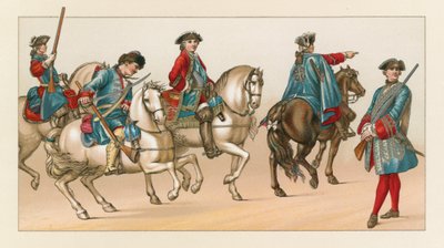 Francja XVIII wiek kostium autorstwa French School
