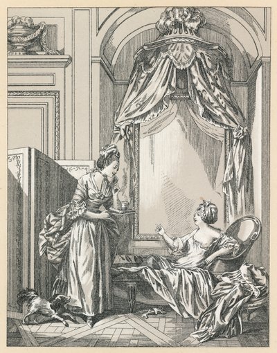 Francja XVIII wiek kostium autorstwa French School